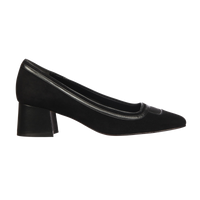 Scarpin Greta Camurça Preto
