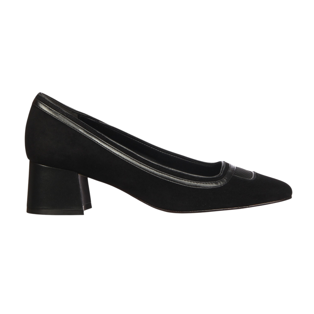 Scarpin Greta Camurça Preto