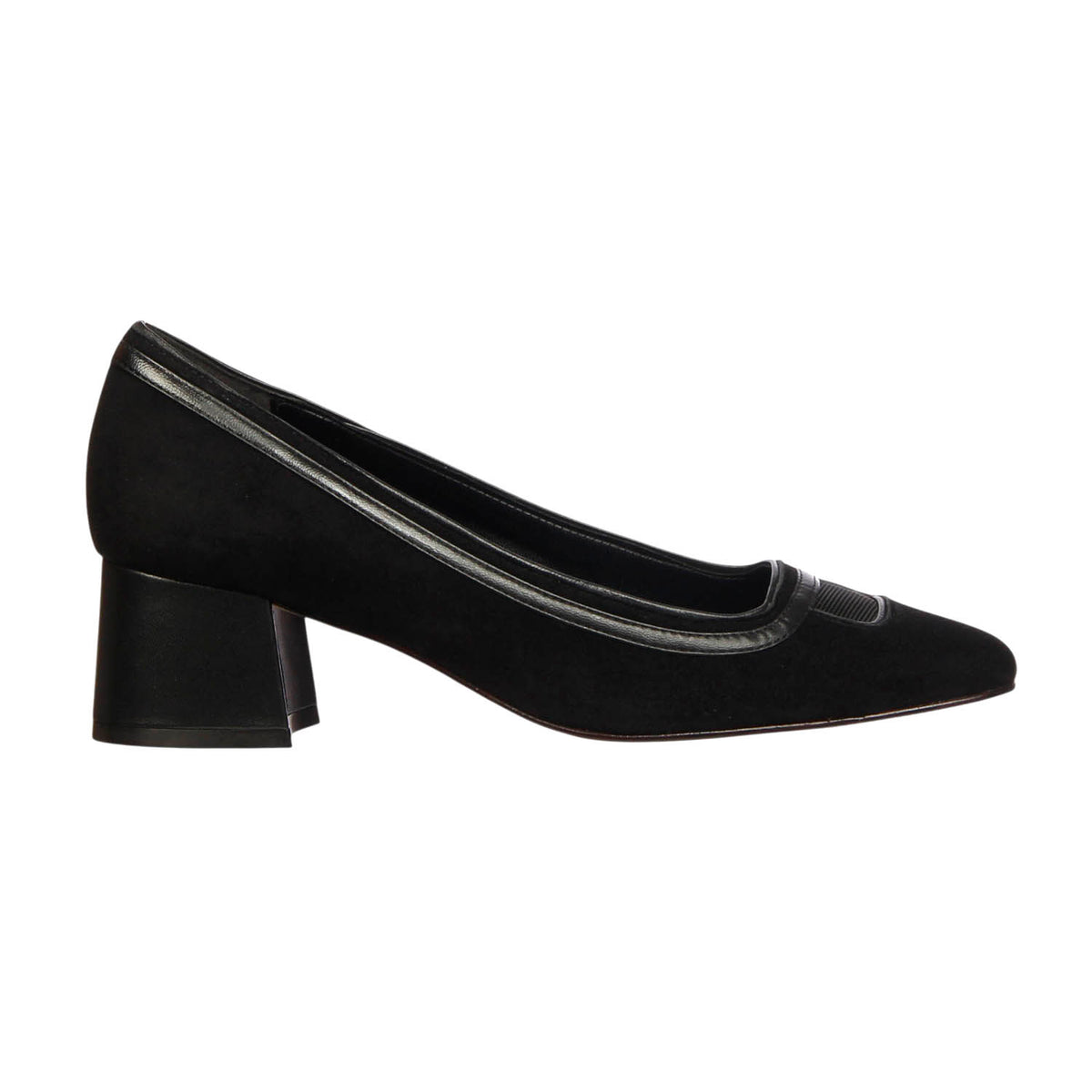 Scarpin Greta Camurça Preto