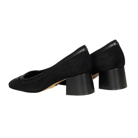 Scarpin Greta Camurça Preto