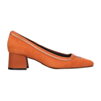 Scarpin Greta Camurça Mel