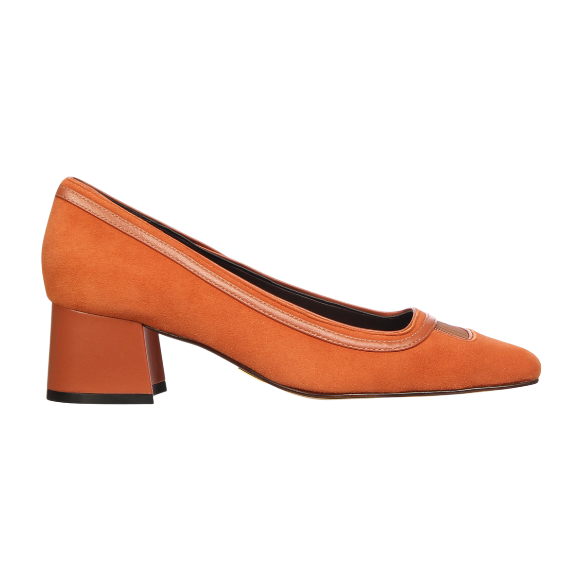 Scarpin Greta Camurça Mel