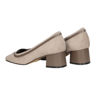 Scarpin Greta Camurça Kakhi