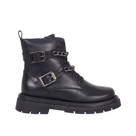 Bota Coturno Astrid Preta