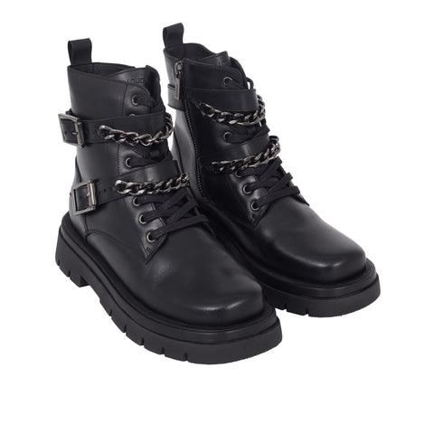 Bota Coturno Astrid Preta