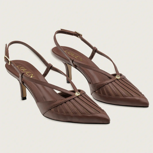 SCARPIN SLINGBACK LEONA NUTELLA