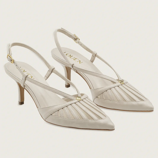 SCARPIN SLINGBACK LEONA OFF WHITE