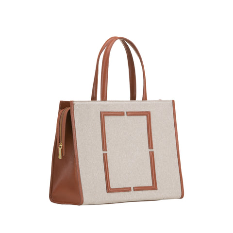 BOLSA ELEONOR LINHO E WHISKY