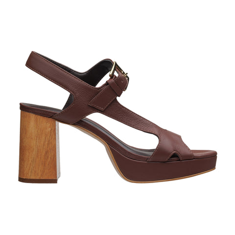 Sandalia Sofia Plataforma Nutella