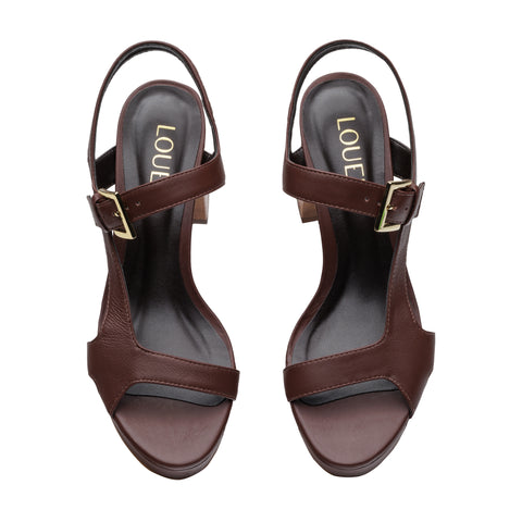 Sandalia Sofia Plataforma Nutella