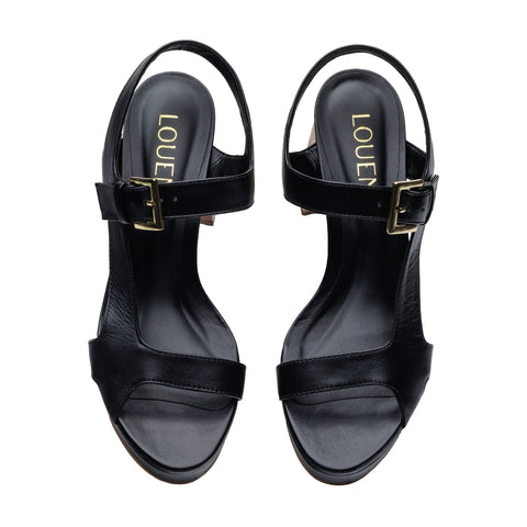 Sandalia Sofia Plataforma Preta