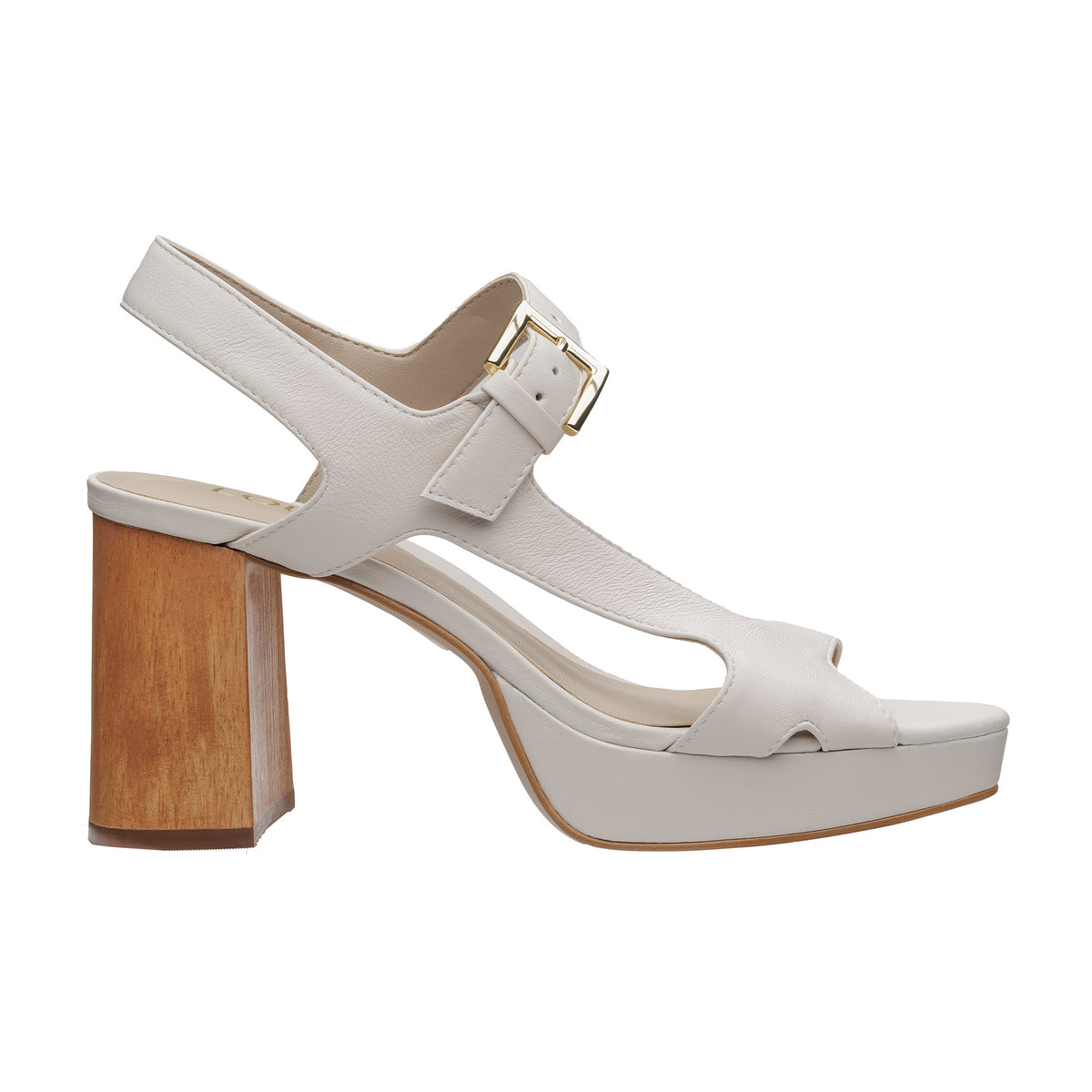 Sandalia Sofia Plataforma Crema