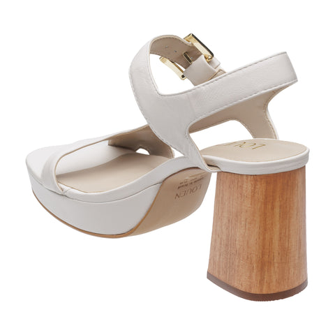 Sandalia Sofia Plataforma Crema