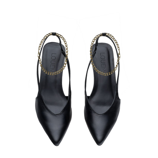 Scarpin Slingback Celine Preto