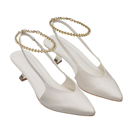 Scarpin Celine Crema