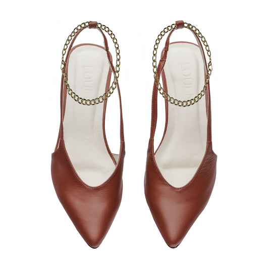 Scarpin Slingback Celine Whisky