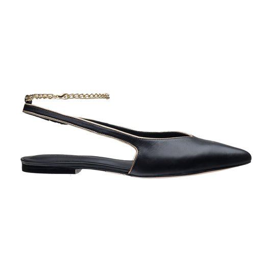 Sapatilha Slingback Cassia Preta