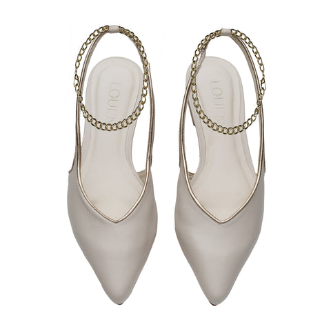Sapatilha Slingback Cassia Crema