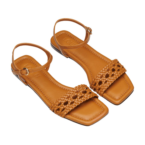 Sandália Rasteira Tresse Olivia Mel