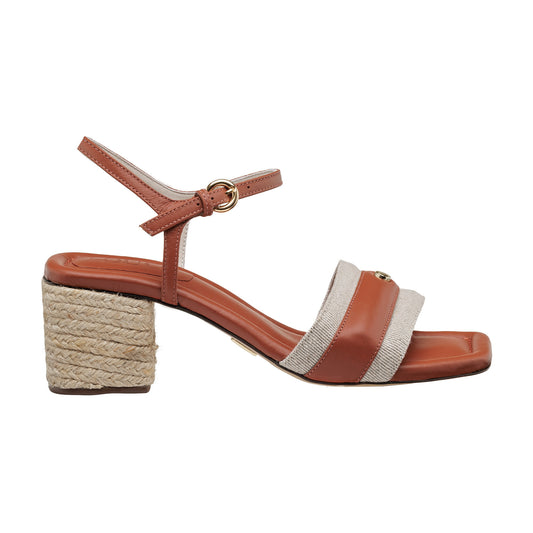 Sandália Aurora Linho Whisky