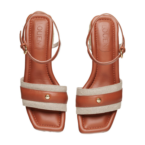 Sandália Aurora Linho Whisky