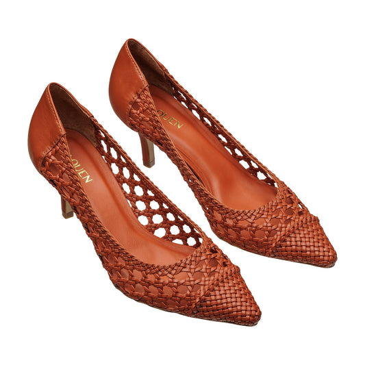 Scarpin Tresse Loreta Terracota