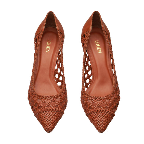 Scarpin Tresse Loreta Terracota