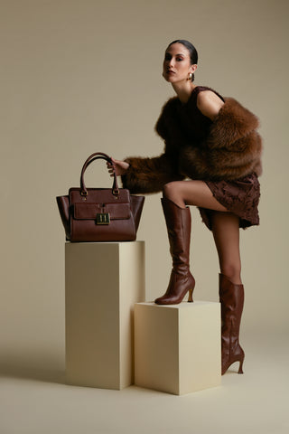 BOTA CANNES CANO LONGO MARROM