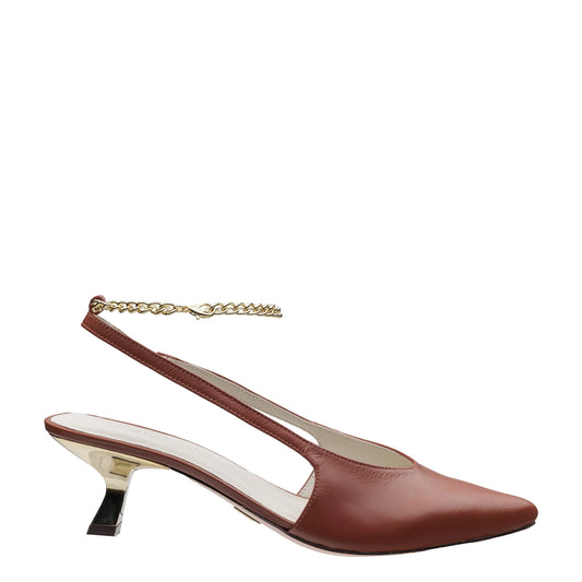 Scarpin Slingback Celine Whisky