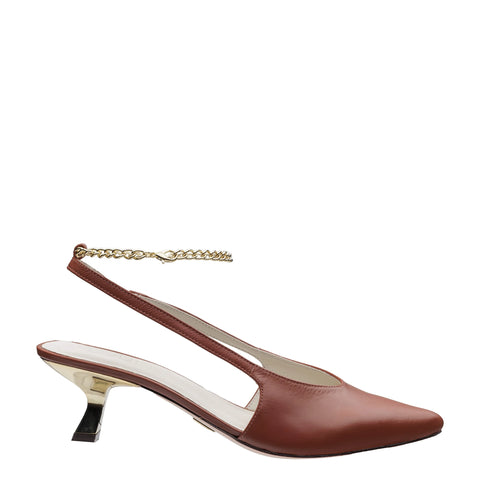 Scarpin Slingback Celine Whisky