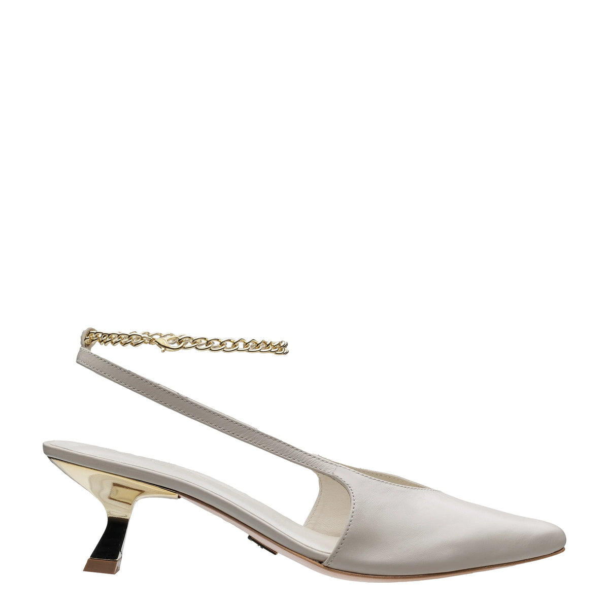 Scarpin Slingback Celine Crema