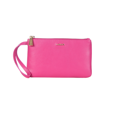 Carteira Clair com alça Fucsia