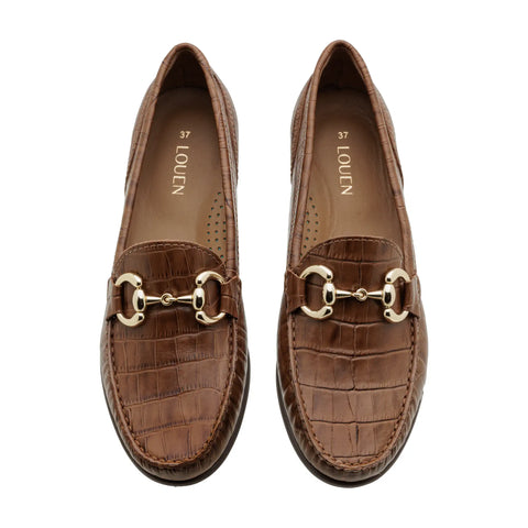 MOCASSIM MARGOT CROCO CAPUCCINO