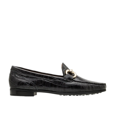 MOCASSIM MARGOT CROCO PRETO
