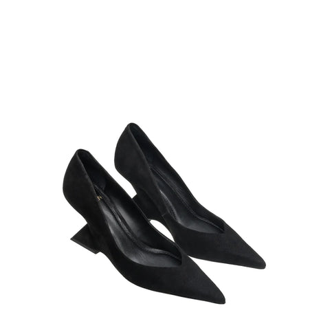 Scarpin Anabela Ivy Preto