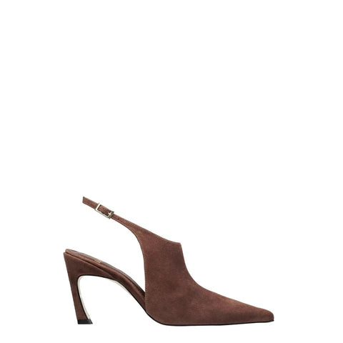 Scarpin Slingback Anna Marrom