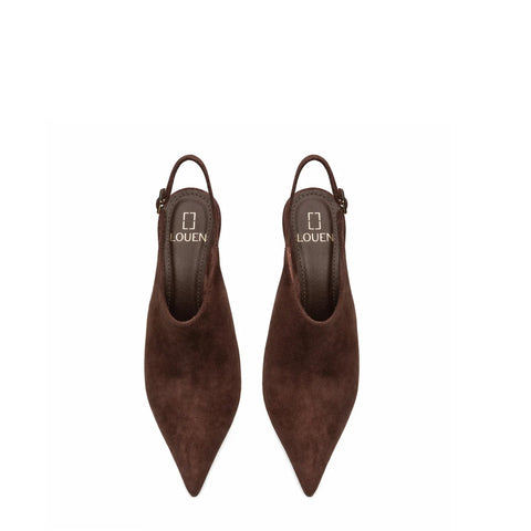 Scarpin Slingback Anna Marrom