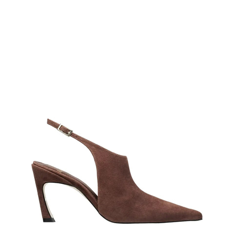 Scarpin Slingback Anna Marrom
